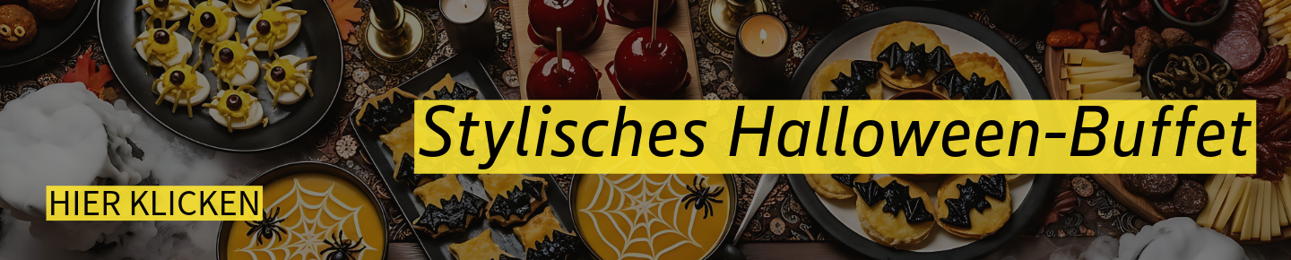 Stylisches Halloween-Buffet